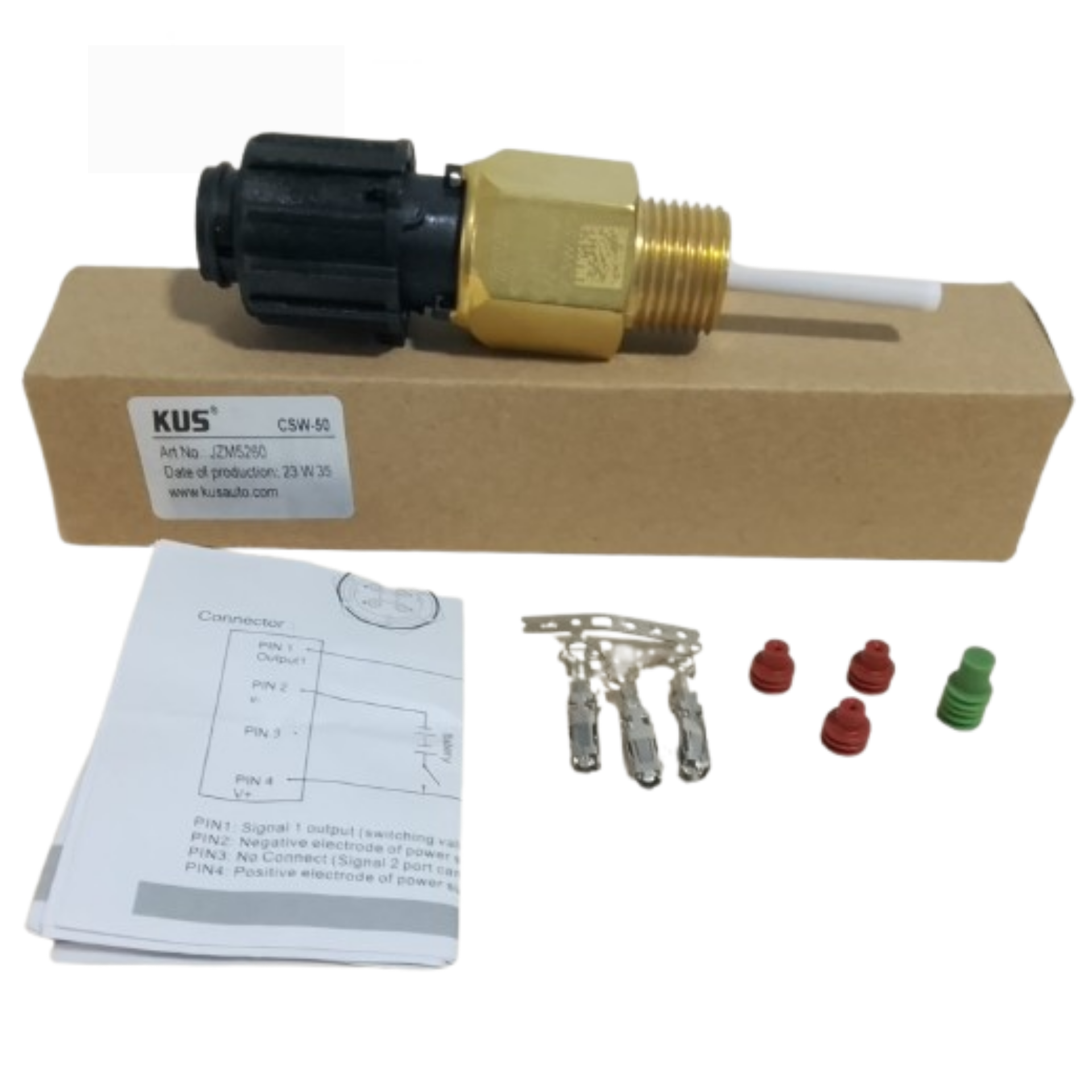 JZM5260 1/2"-14NPT 4 PINES SENSOR DE BAJO NIVEL DE REFRIGERANTE KUS