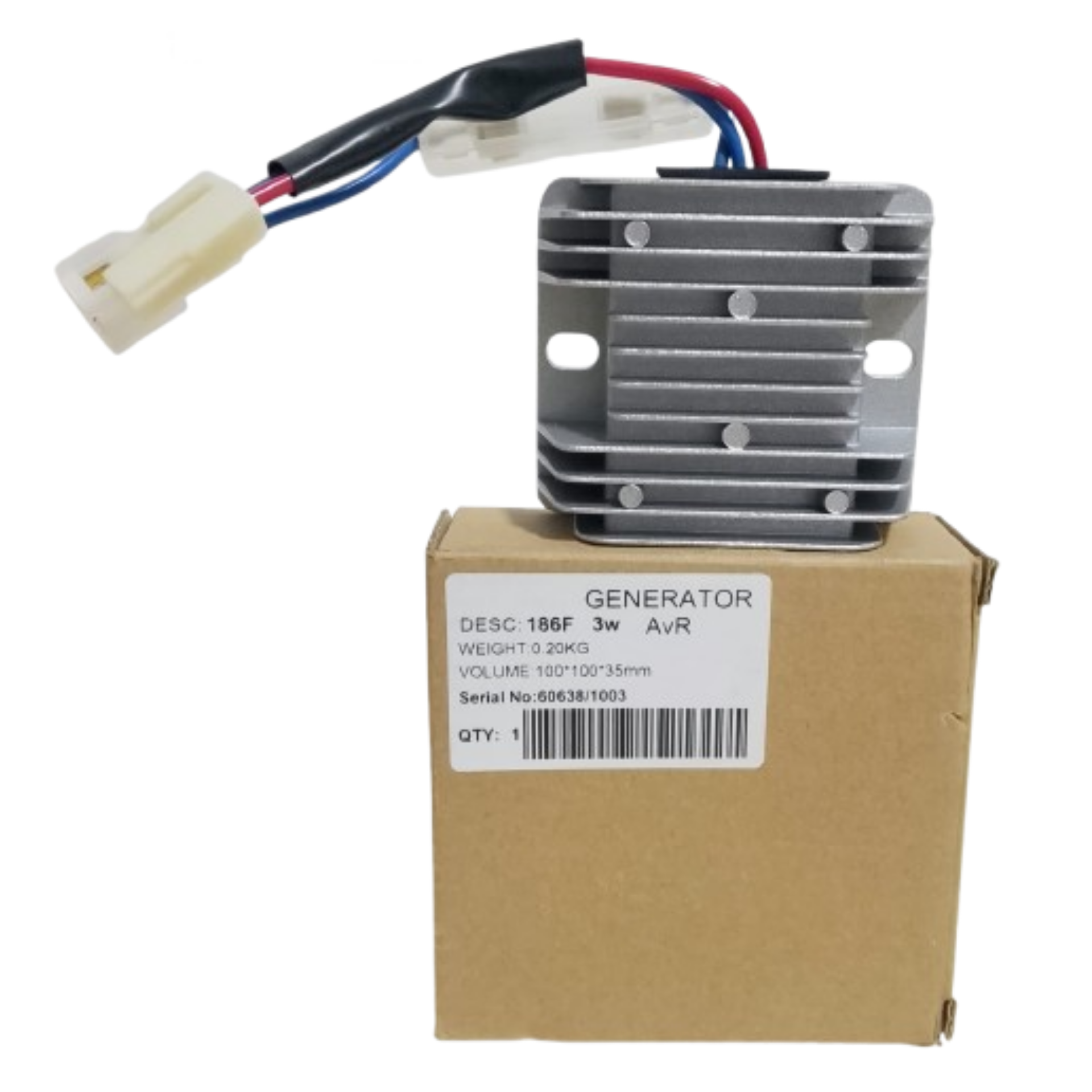 186F 3 CABLES 5KW APLICA PARA KIPOR / KAMA AVR GENÉRICA