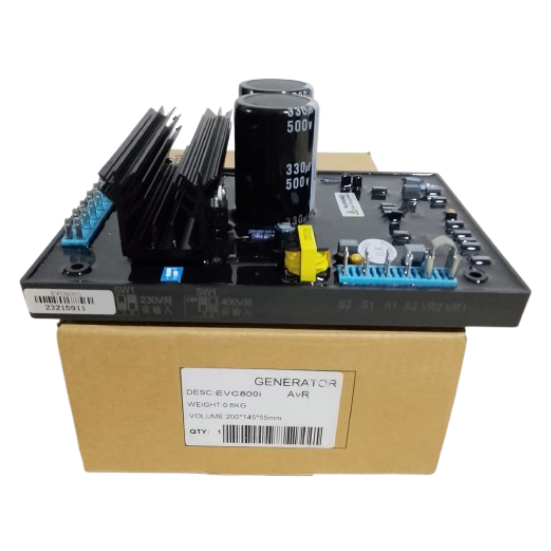 EVC800I TRIFÁSICA APLICA PARA GENERADOR ENGGA / LEROY SOMER SIN ESCOBILLAS AVR ORIGINAL