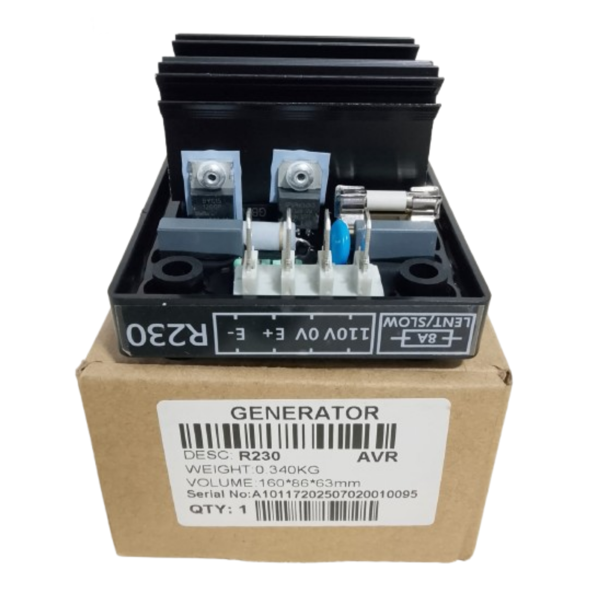 R230 APLICA PARA LEROY SOMER LSA 37 / LSA 47 AVR GENÉRICA