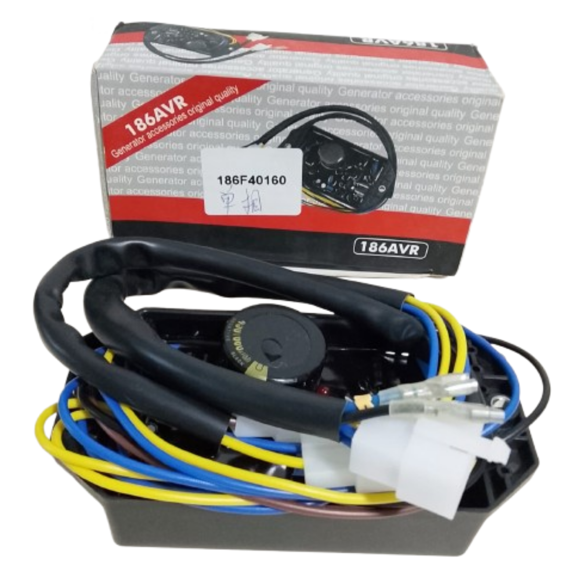 186F 3-5KW 10 CABLES MONOFÁSICA APLICA PARA KIPOR KAMA AVR GENÉRICA