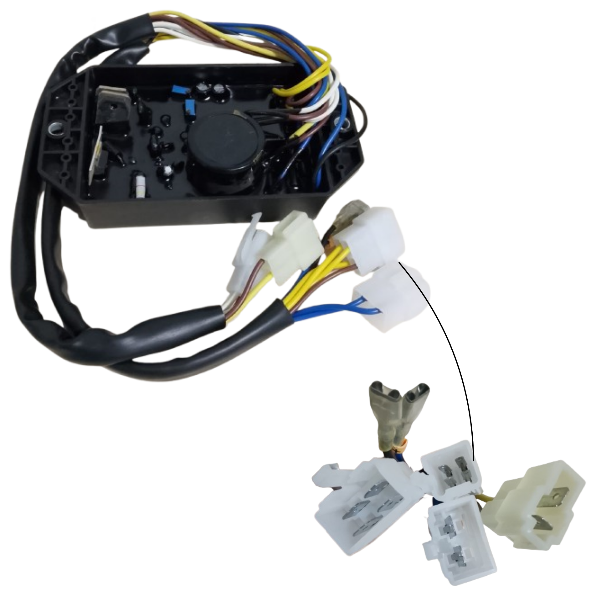 186F 14 CABLES 3-5KW TRIFÁSICA APLICA PARA KIPOR / KAMA AVR GENÉRICA - Imagen 3