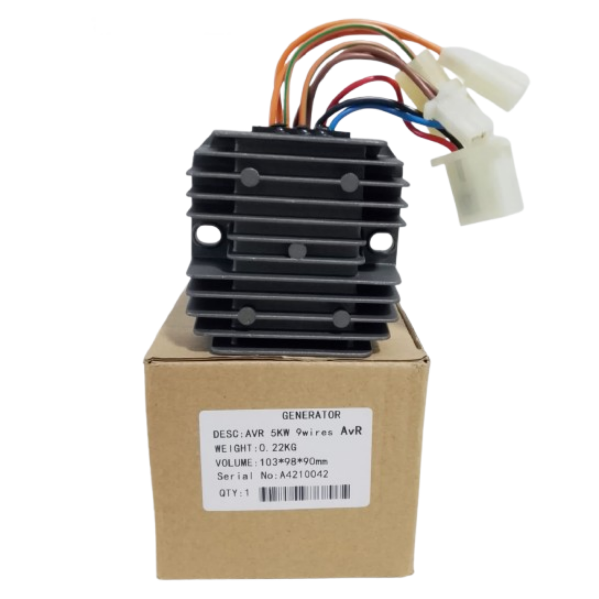 5KW 9 CABLES APLICA PARA GENERADOR A GASOLINA Y MOTOSOLDADOR AVR GENÉRICA