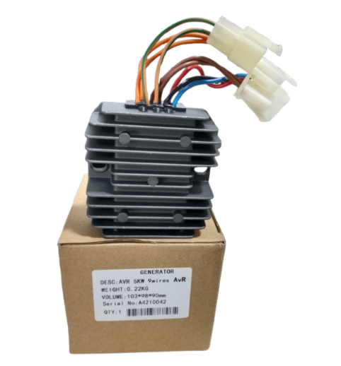 5KW 9 CABLES APLICA PARA GENERADOR A GASOLINA Y MOTOSOLDADOR AVR GENÉRICA