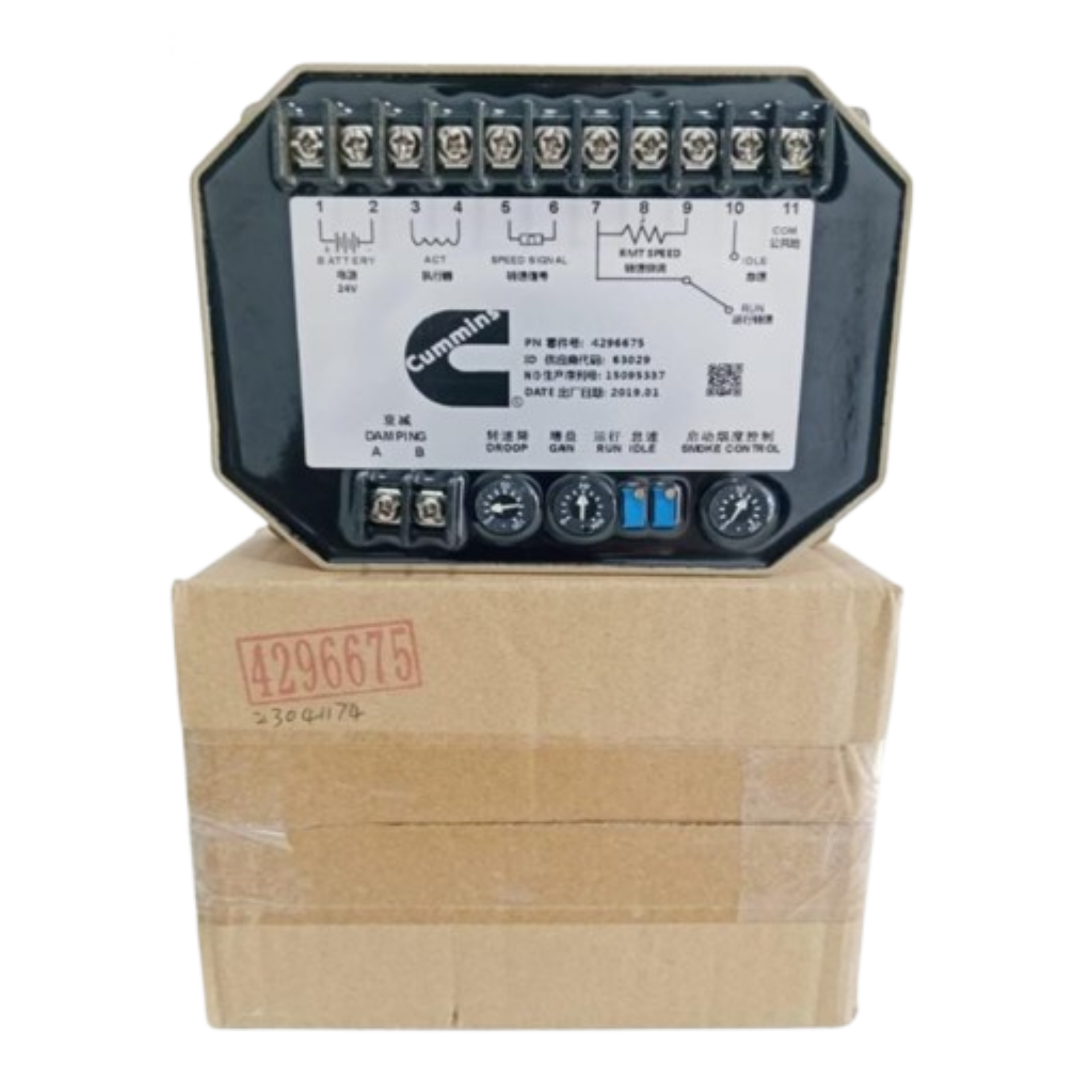4296675 APLICA PARA CUMMINS K19/KV38 GOBERNADORA DE VELOCIDAD ORIGINAL