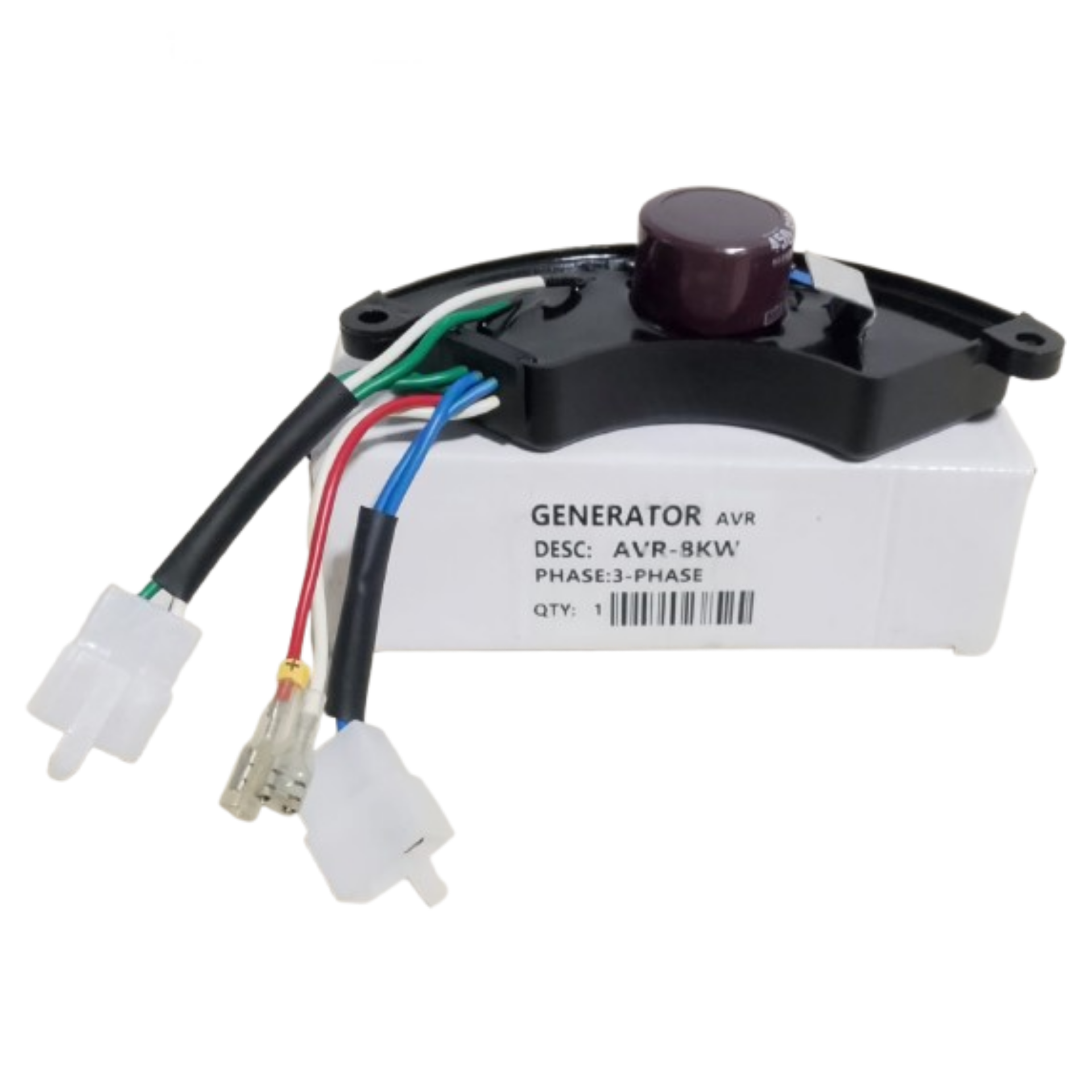 8KW 8 CABLES TRIFÁSICA MEDIA LUNA APLICA PARA GENERADOR DIÉSEL Y GASOLINA AVR GENÉRICA