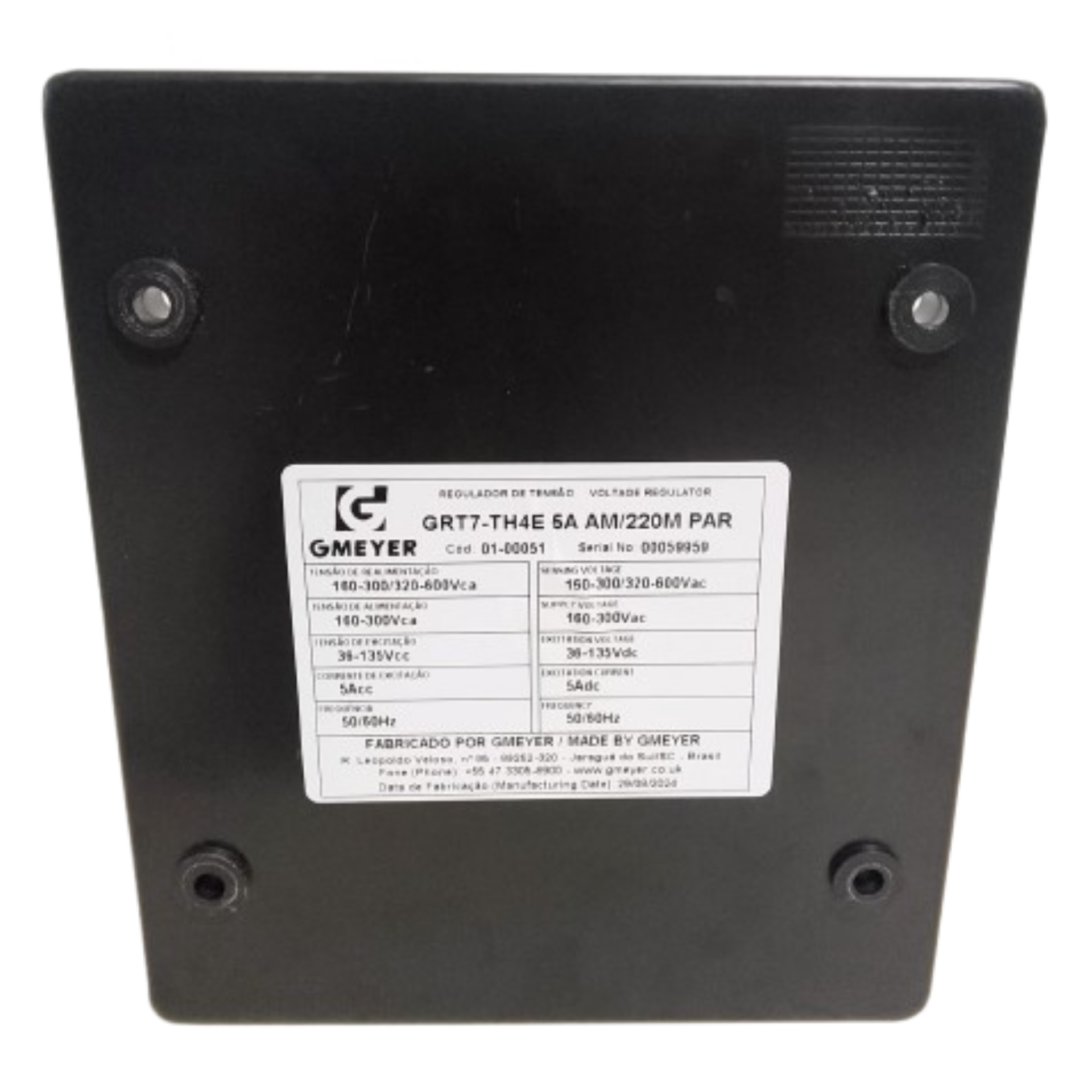 GRT7-TH4E APLICA PARA GENERADOR WEG / GRAMEYER / ENGGA SIN ESCOBILLAS AVR ORIGINAL - Imagen 7